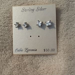 Sterling Sterling Cubic Zirconia Earrings